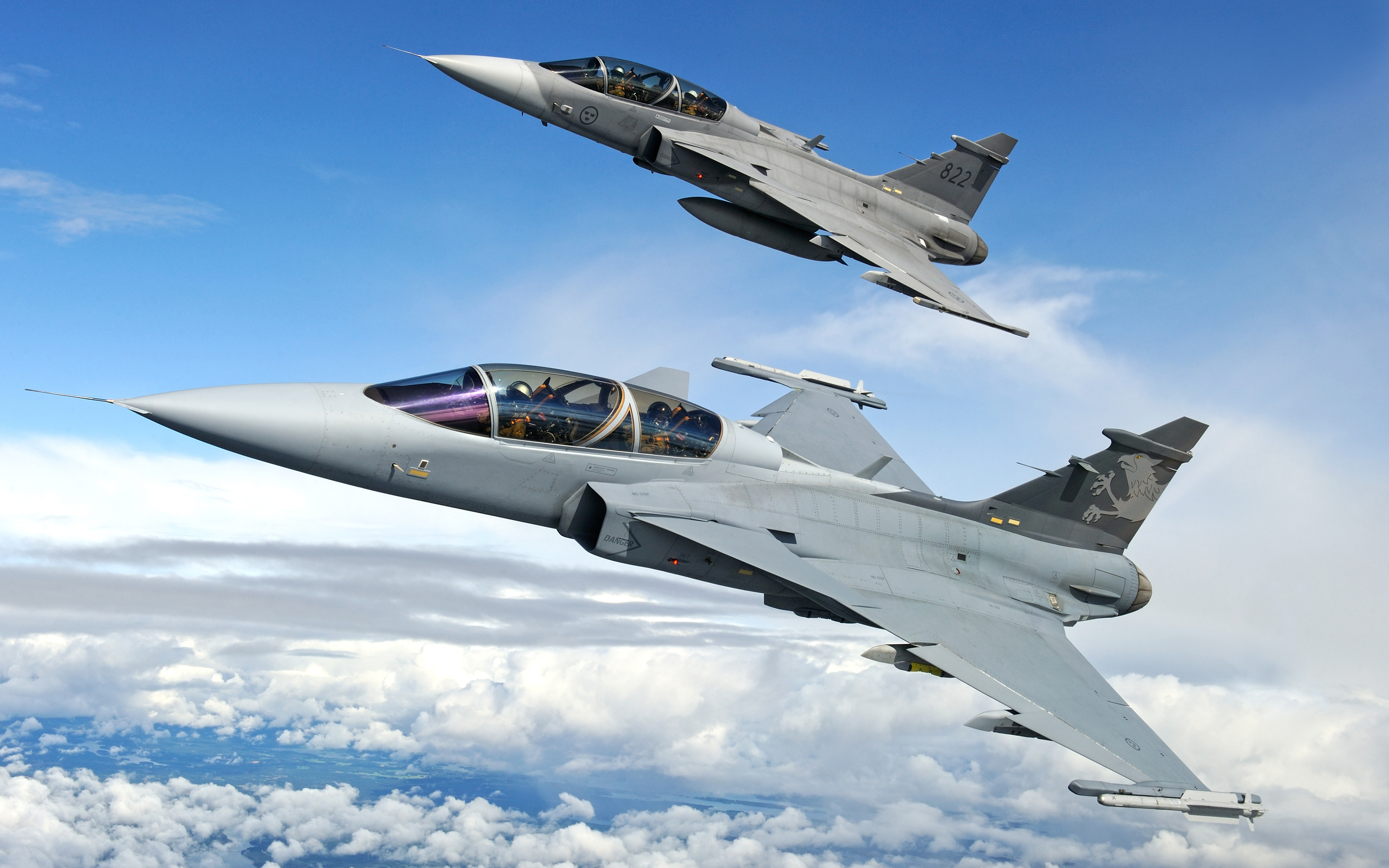 Saab JAS 39 Gripen Fighters 4K3125015519